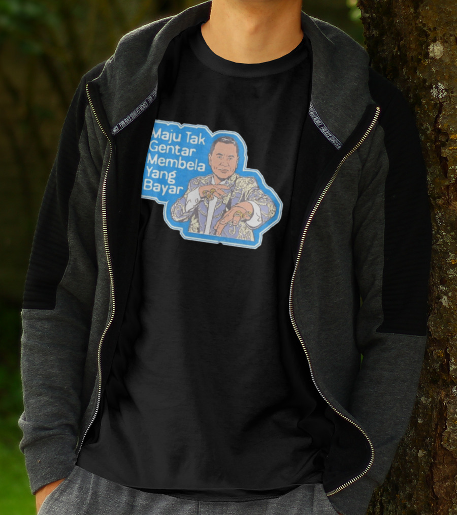 Maju Tak Gentar Membela Yang Bayar Indonesia Iconic Suit Pose T-Shirt