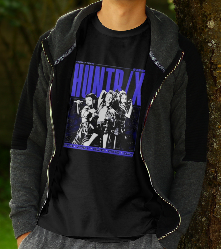 HUNT X World Tour Nira Zoey Rumi Mira Zoe Blue T-Shirt