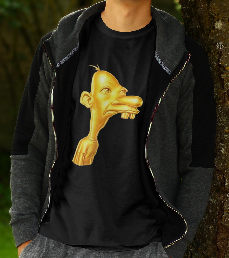 Neegy Meme Cartoon Golden Head T-Shirt