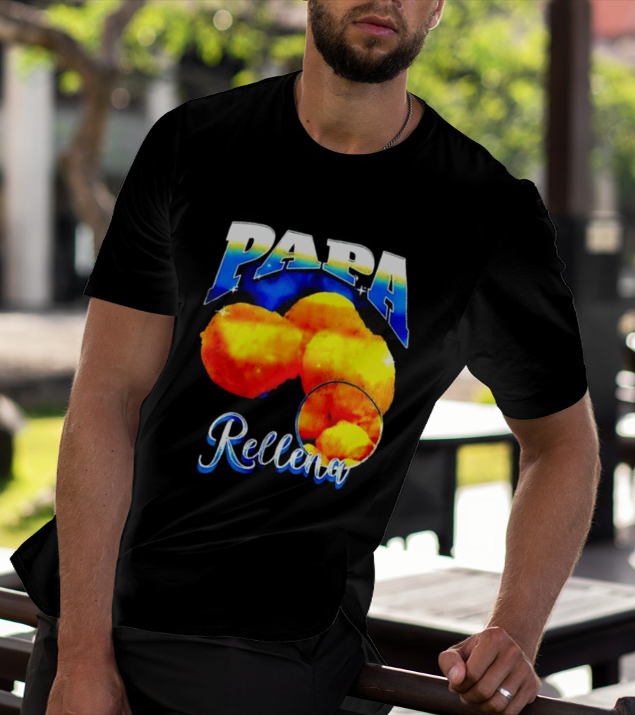 Papa Rellena Bold Text Potato Dish T-Shirt