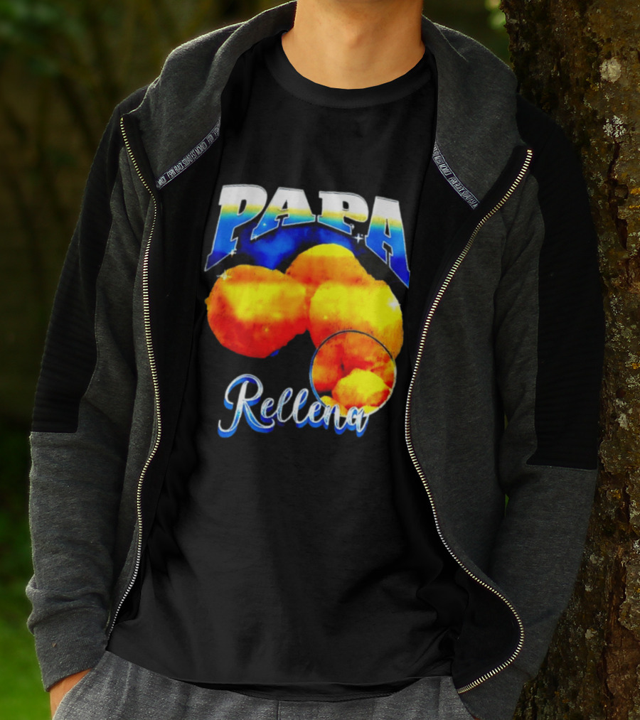 Papa Rellena Bold Text Potato Dish T-Shirt
