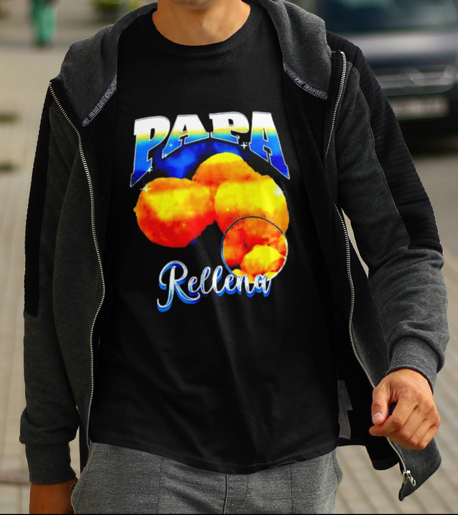 Papa Rellena Bold Text Potato Dish T-Shirt