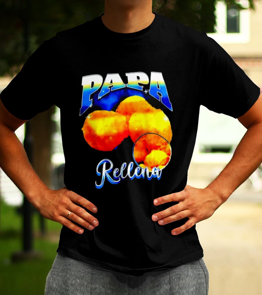 Papa Rellena Bold Text Potato Dish T-Shirt