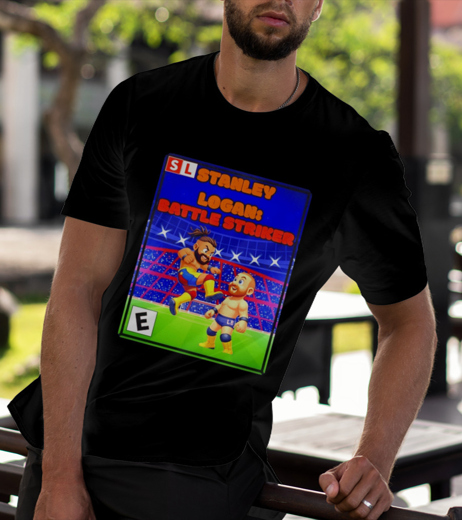 Stanley Logan Battle Striker Wrestling Game Cover T-Shirt