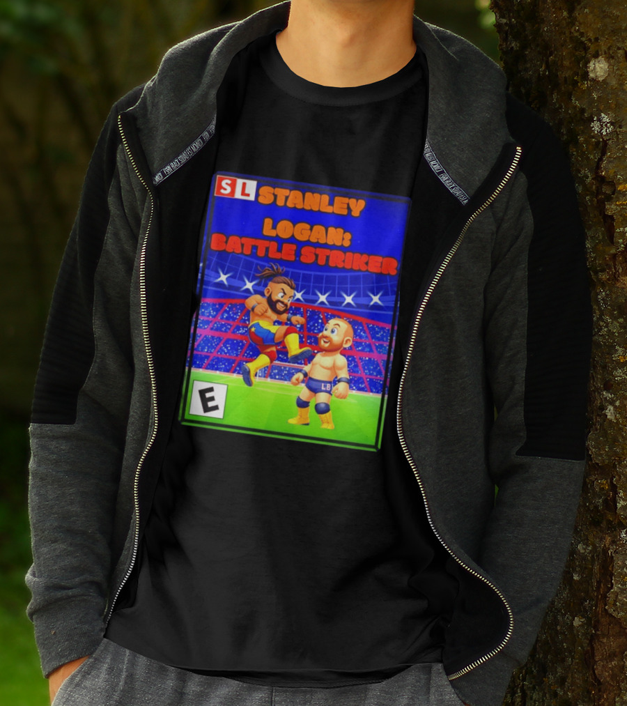 Stanley Logan Battle Striker Wrestling Game Cover T-Shirt