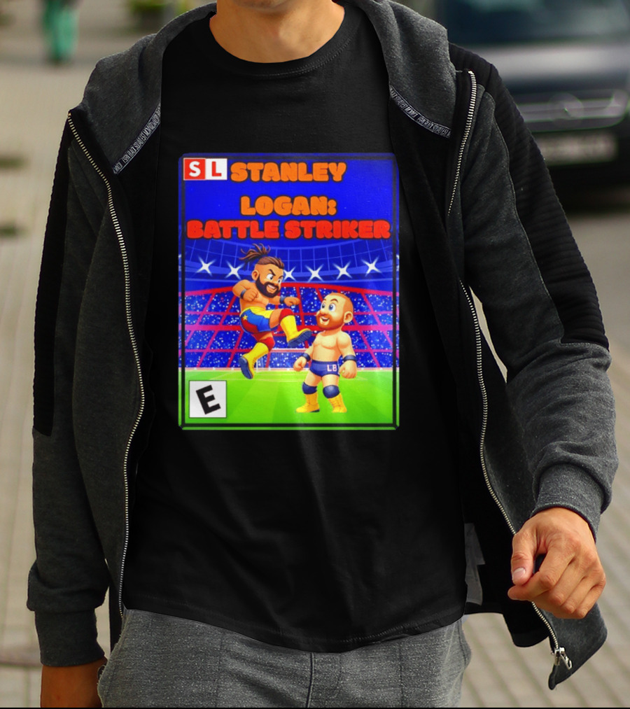 Stanley Logan Battle Striker Wrestling Game Cover T-Shirt