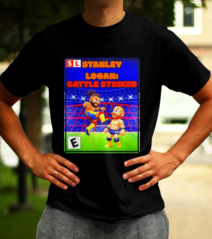 Stanley Logan Battle Striker Wrestling Game Cover T-Shirt