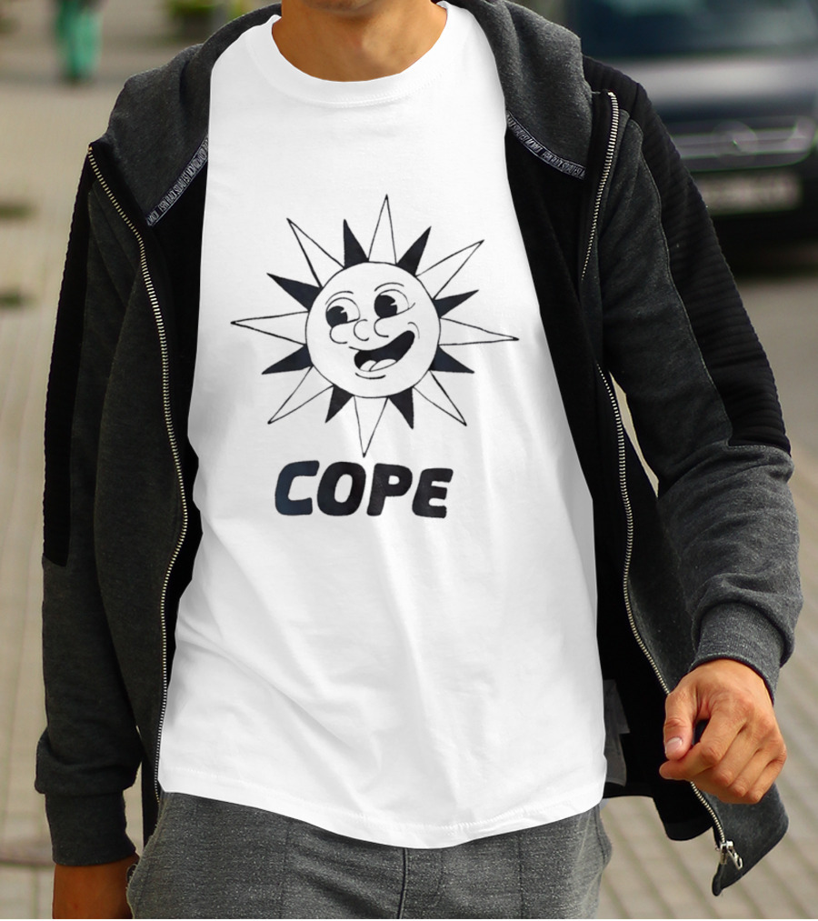 Cope Happy Sun Face Smiling Sunburst T-Shirt