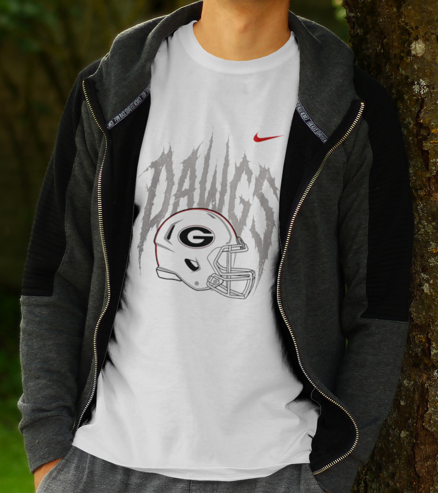 Nike Georgia Bulldogs Dawgs Helmet G T-Shirt