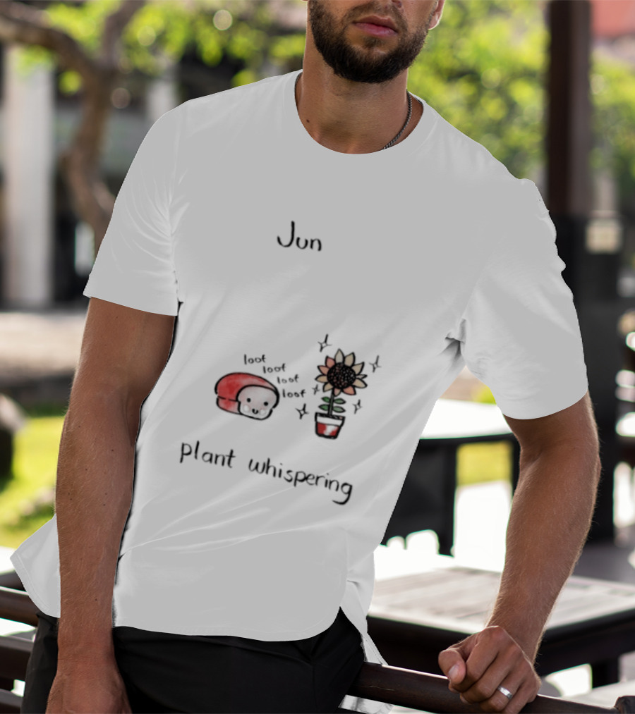 Jun Plant Whispering Bread Sunflower Loof Visual T-Shirt