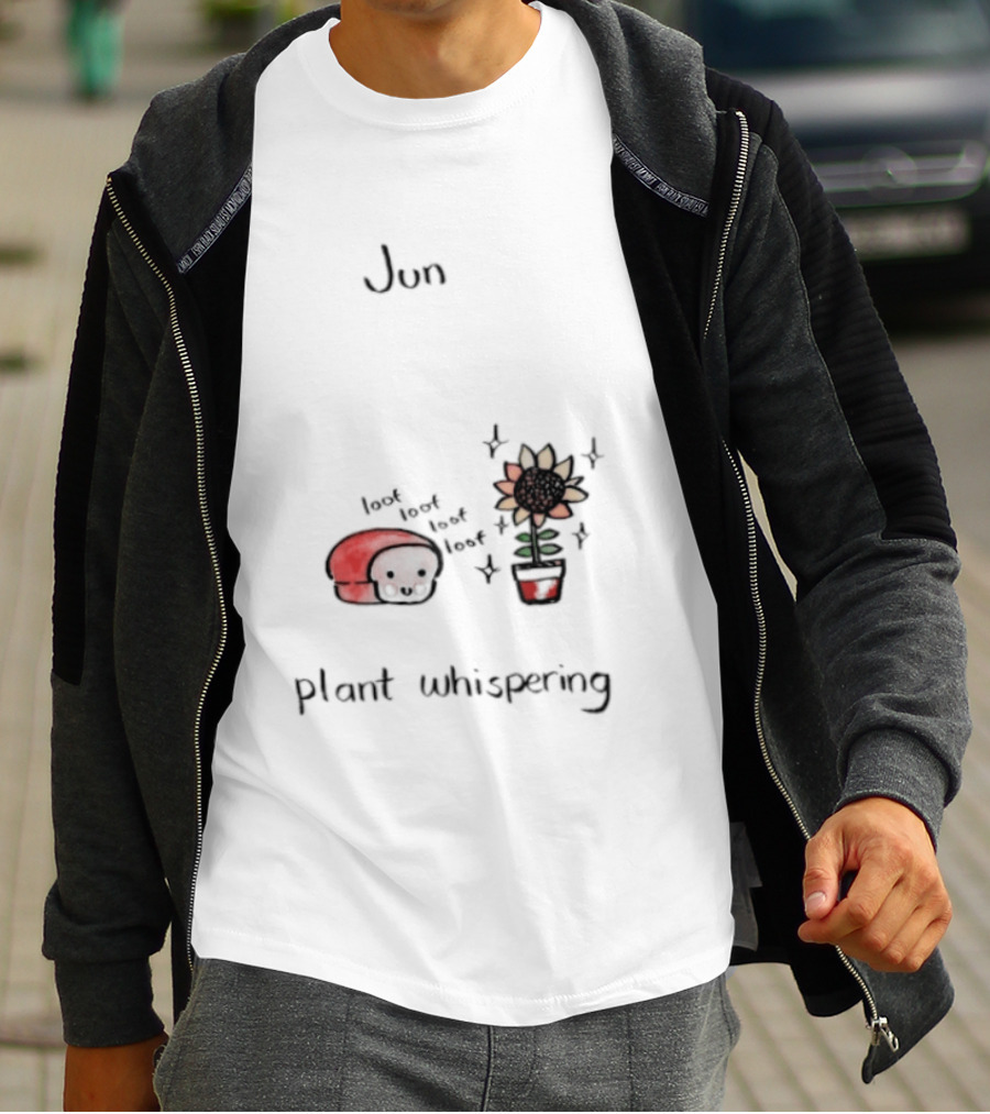 Jun Plant Whispering Bread Sunflower Loof Visual T-Shirt
