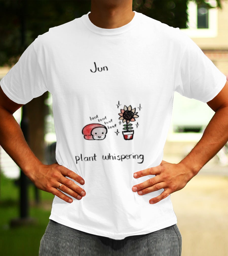 Jun Plant Whispering Bread Sunflower Loof Visual T-Shirt