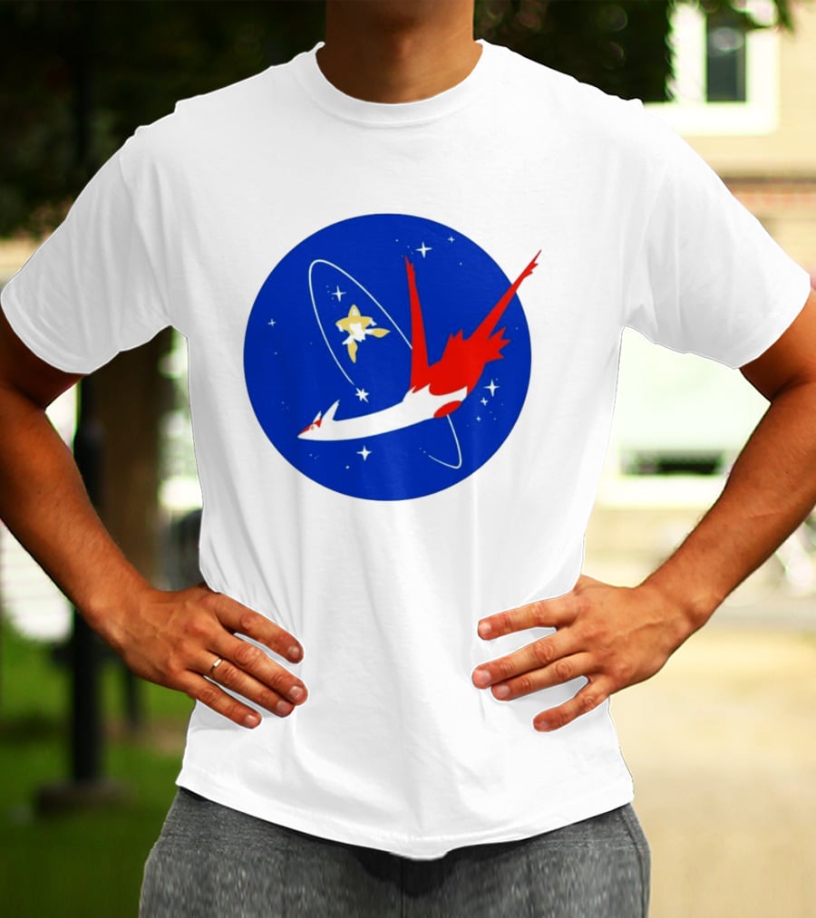 Latias Jirachi Cosmic Voyage In Space T-Shirt