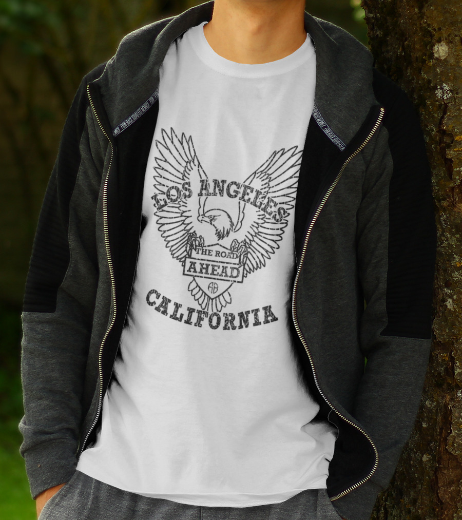 Los Angeles The Road Ahead California Eagle Wings T-Shirt