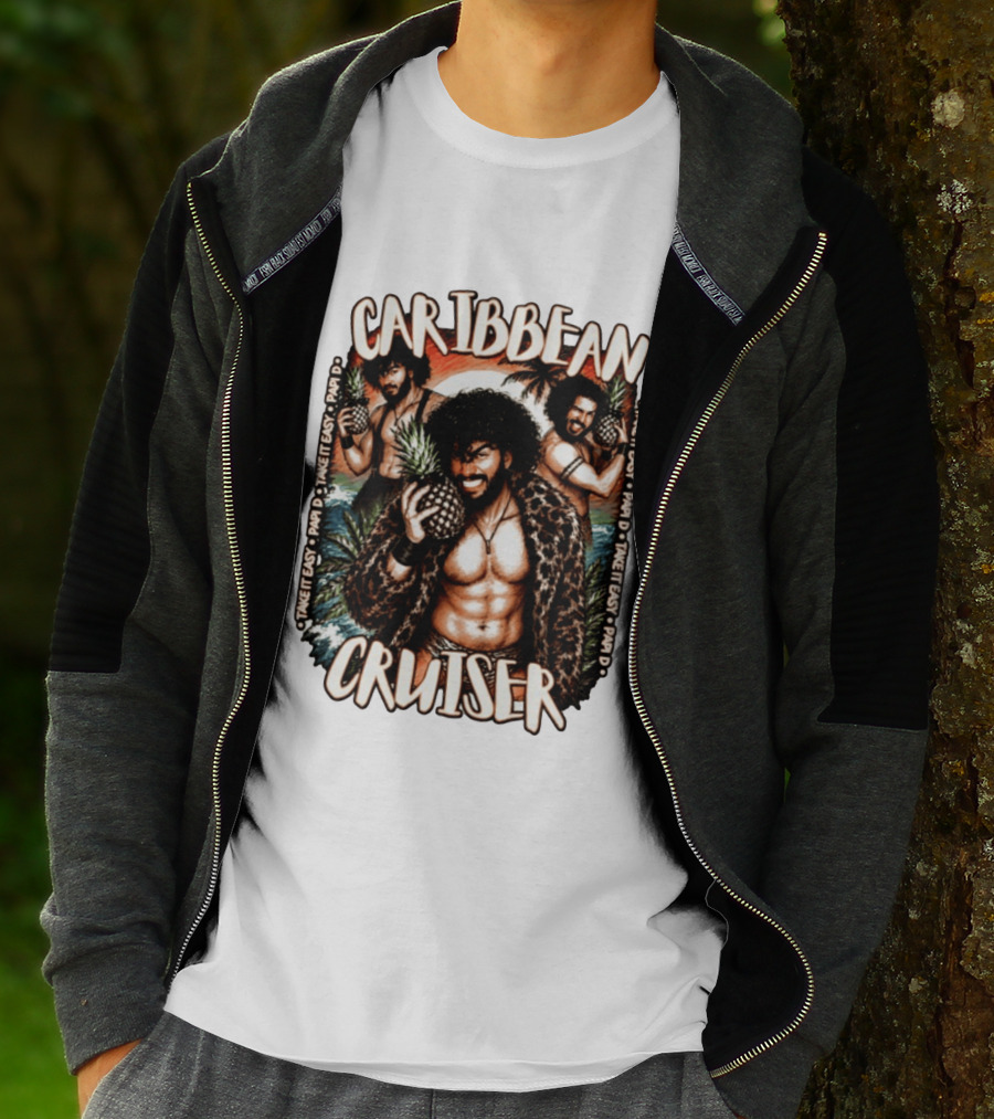 Caribbean Cruiser Papi D Take It Easy Pineapple T-Shirt