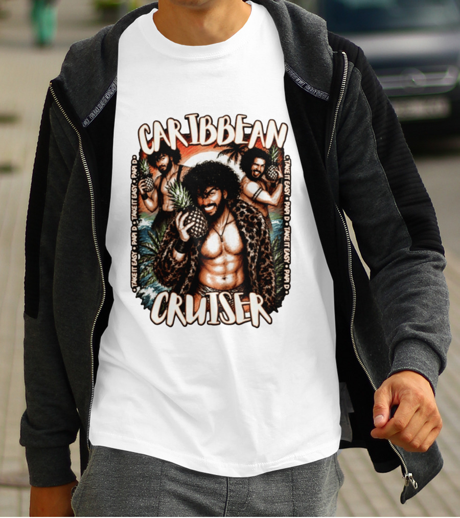Caribbean Cruiser Papi D Take It Easy Pineapple T-Shirt
