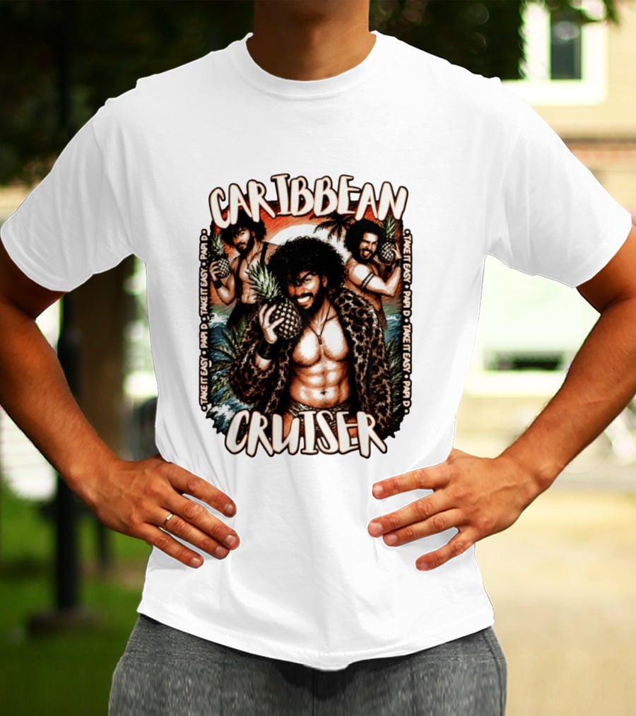 Caribbean Cruiser Papi D Take It Easy Pineapple T-Shirt