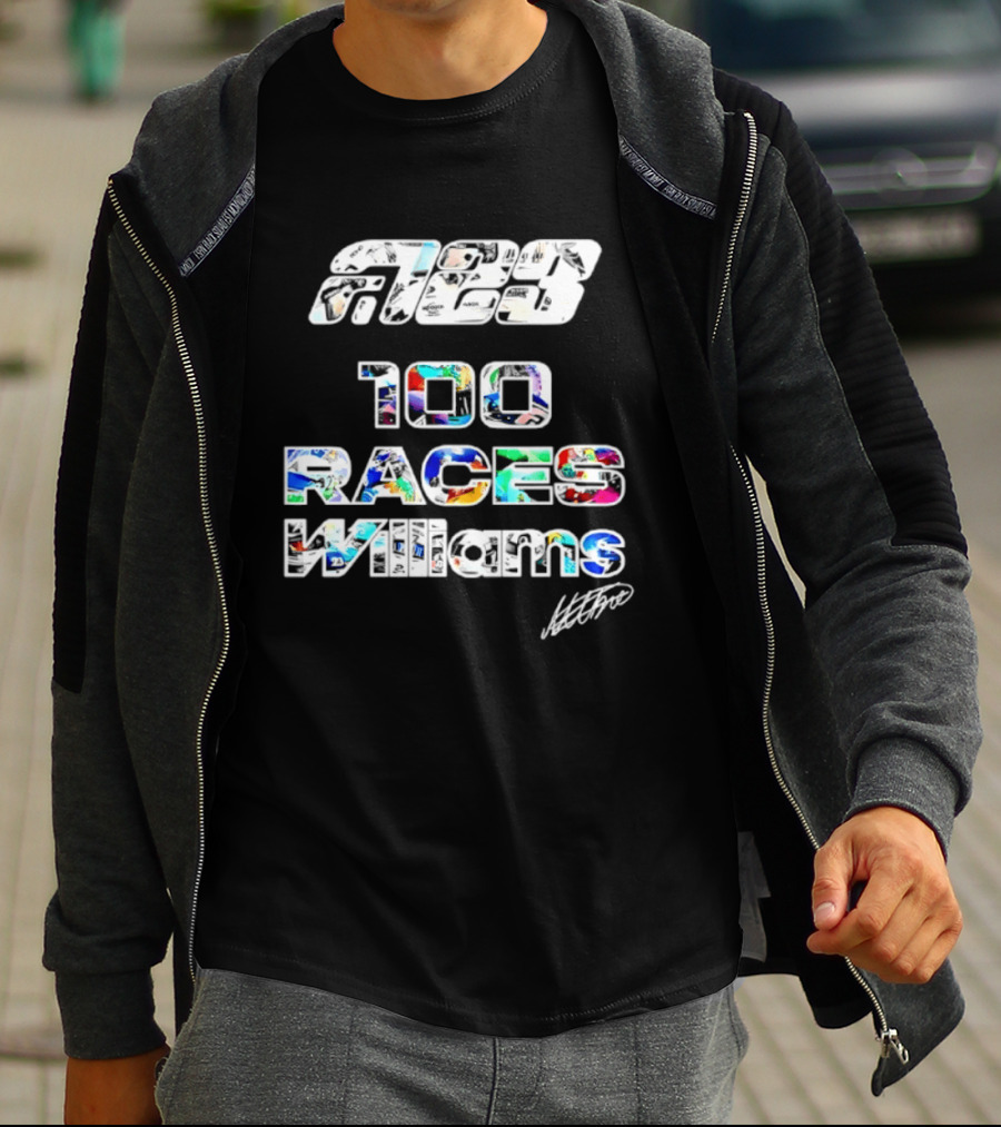 Alex Albon 23 100 Races Williams T-Shirt
