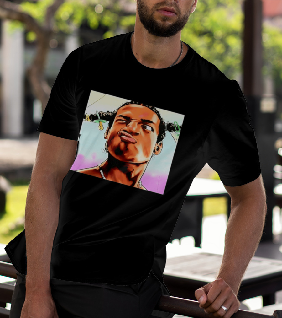 ASAP Rocky Hip Hop Rap Mob Pouty Face Meme T-Shirt