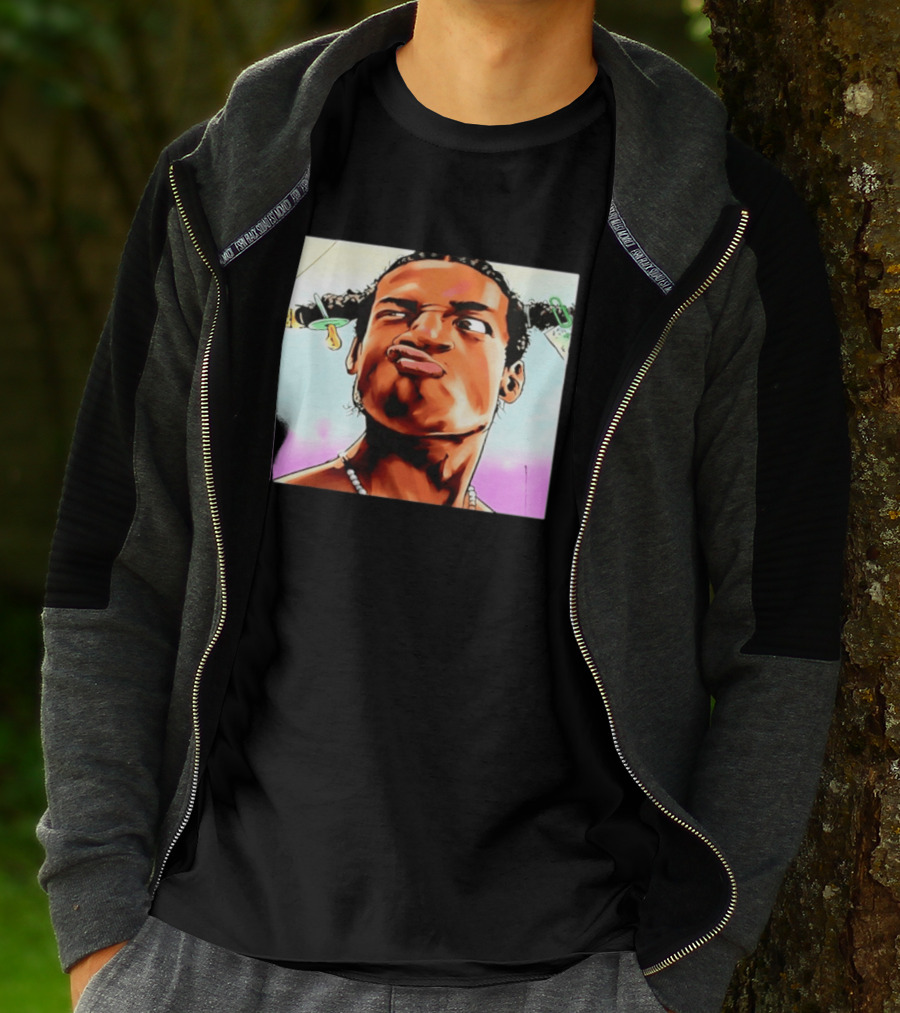 ASAP Rocky Hip Hop Rap Mob Pouty Face Meme T-Shirt