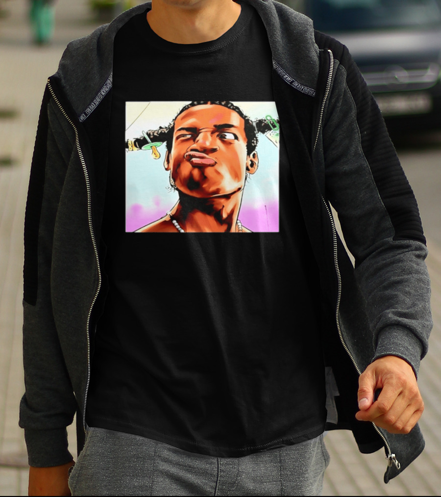 ASAP Rocky Hip Hop Rap Mob Pouty Face Meme T-Shirt