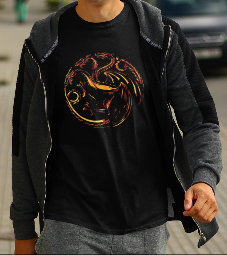 House Of The Dragon Fire Will Reign Targaryen Sigil Two Sided T-Shirt