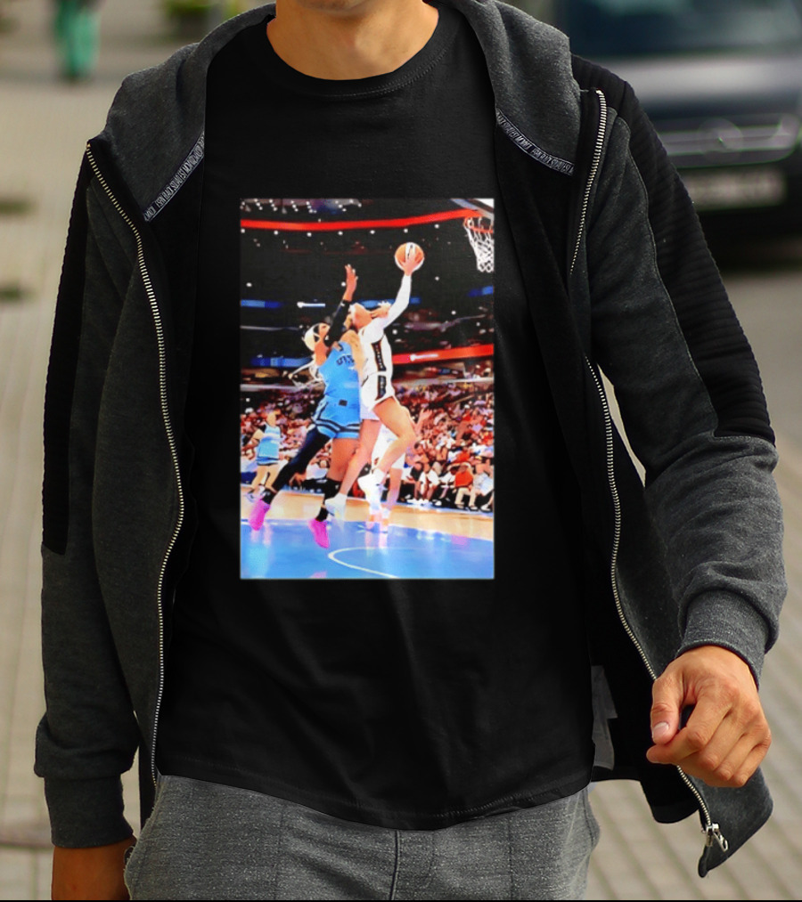 Caitlin Clark Indiana Fever Gameplay Action WNBA Basketball Competition T-Shirt