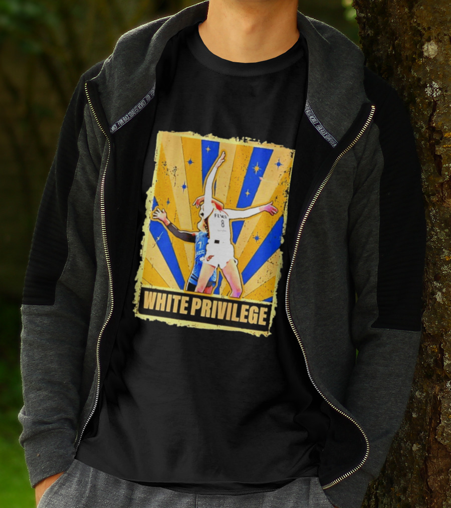 Caitlin Clark Indiana Fever WNBA White Privilege T-Shirt