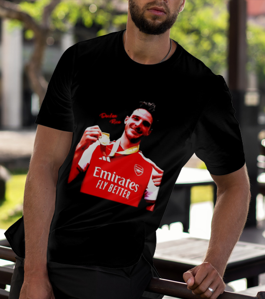Declan Rice Arsenal Premier League Winner 2026 Emirates Fly Better T-Shirt