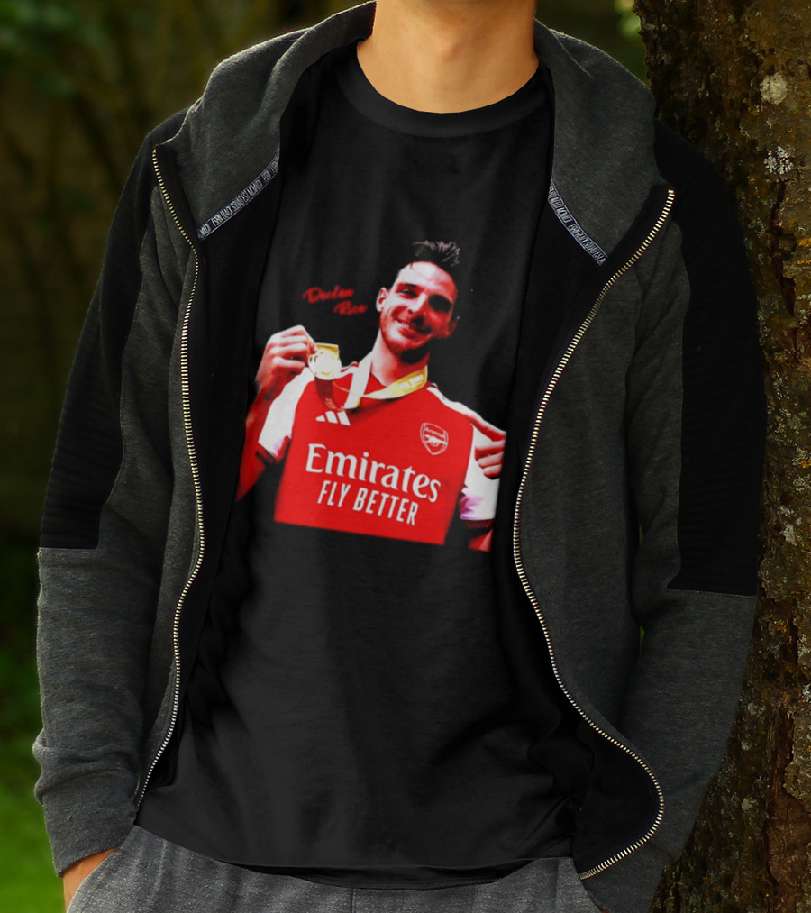 Declan Rice Arsenal Premier League Winner 2026 Emirates Fly Better T-Shirt
