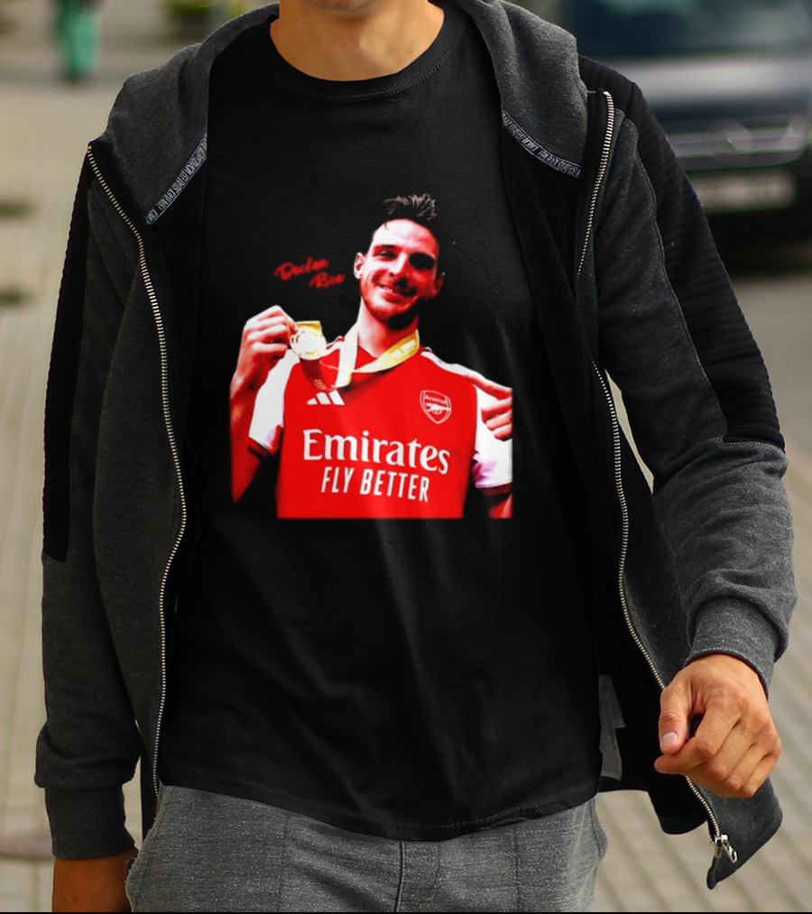 Declan Rice Arsenal Premier League Winner 2026 Emirates Fly Better T-Shirt