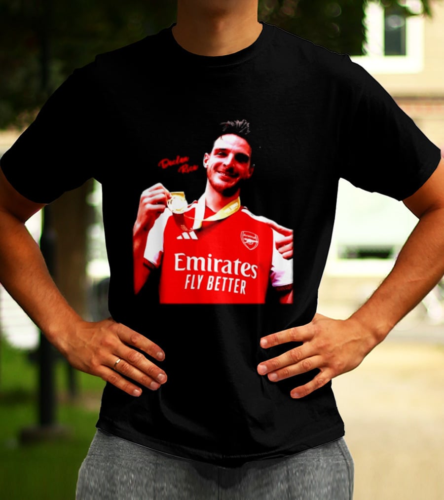Declan Rice Arsenal Premier League Winner 2026 Emirates Fly Better T-Shirt