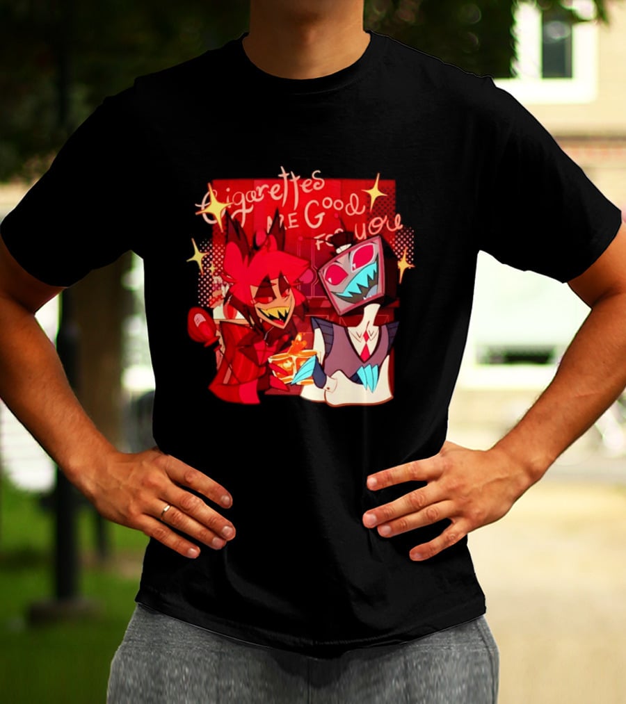 Radiostatic Sparks Duo Cigarettes Are Good For You Sparkling Characters T-Shirt