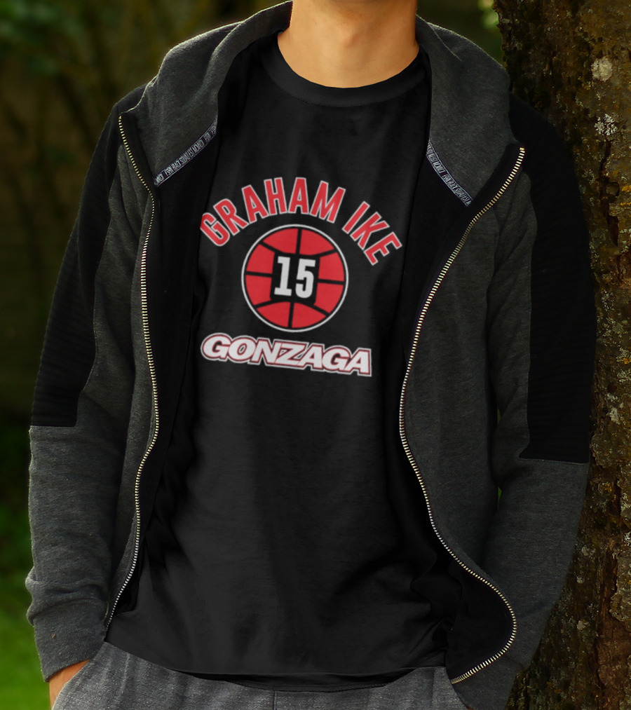 Graham Ike 15 Gonzaga Basketball Gonzaga Bulldogs T-Shirt