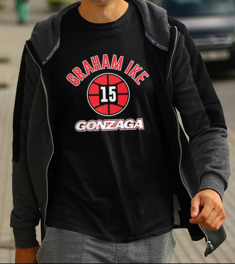 Graham Ike 15 Gonzaga Basketball Gonzaga Bulldogs T-Shirt