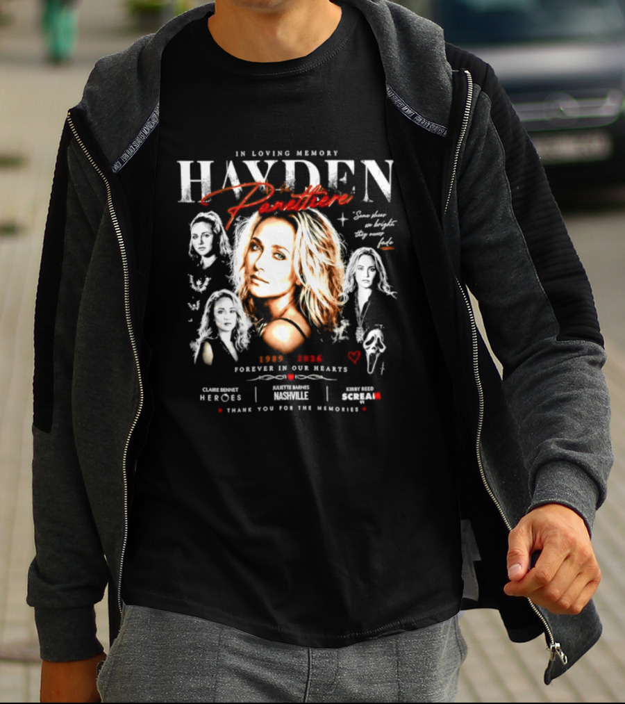 In Loving Memory Hayden 1989 2026 Forever In Our Hearts Heroes Thank You For The Memories T-Shirt