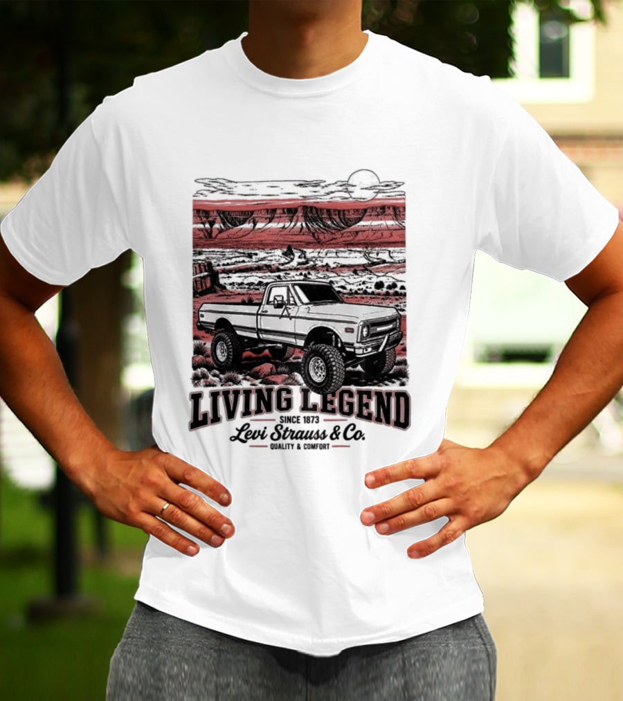 Living Legend Lewis Bros Motor Co Four Wheel Drive Trail Racing Adventure T-Shirt