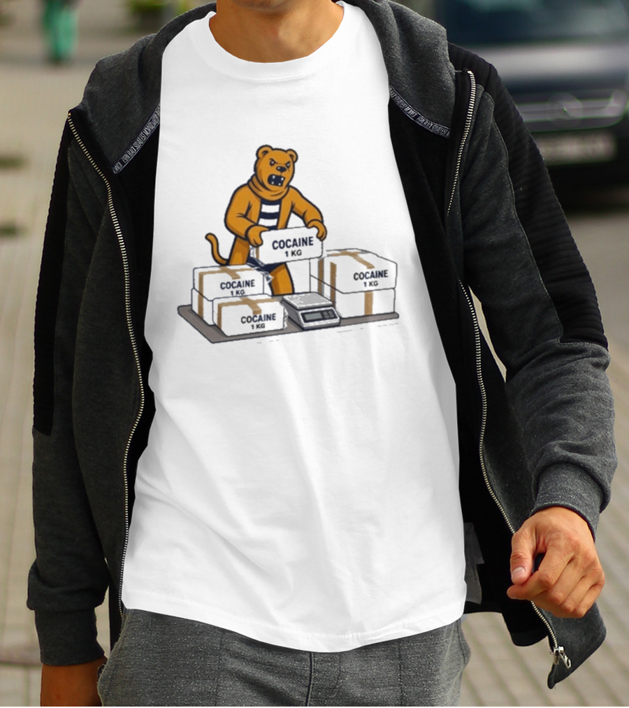 Penn State Cocaine 1kg Bear Weighing Parcels T-Shirt