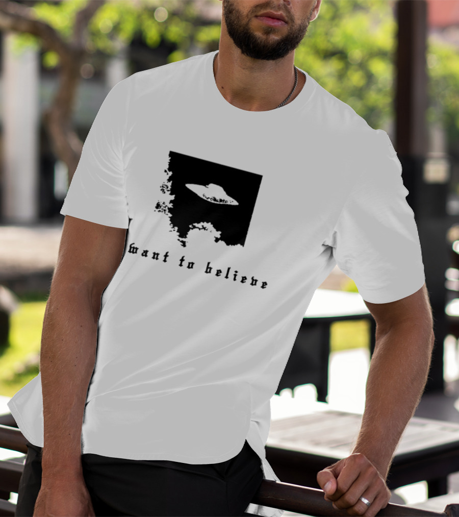 I Want To Believe UFO The X Files Alien T-Shirt