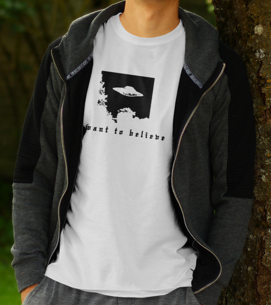 I Want To Believe UFO The X Files Alien T-Shirt