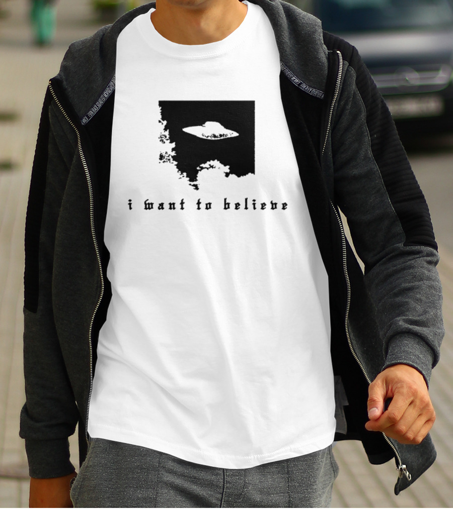 I Want To Believe UFO The X Files Alien T-Shirt