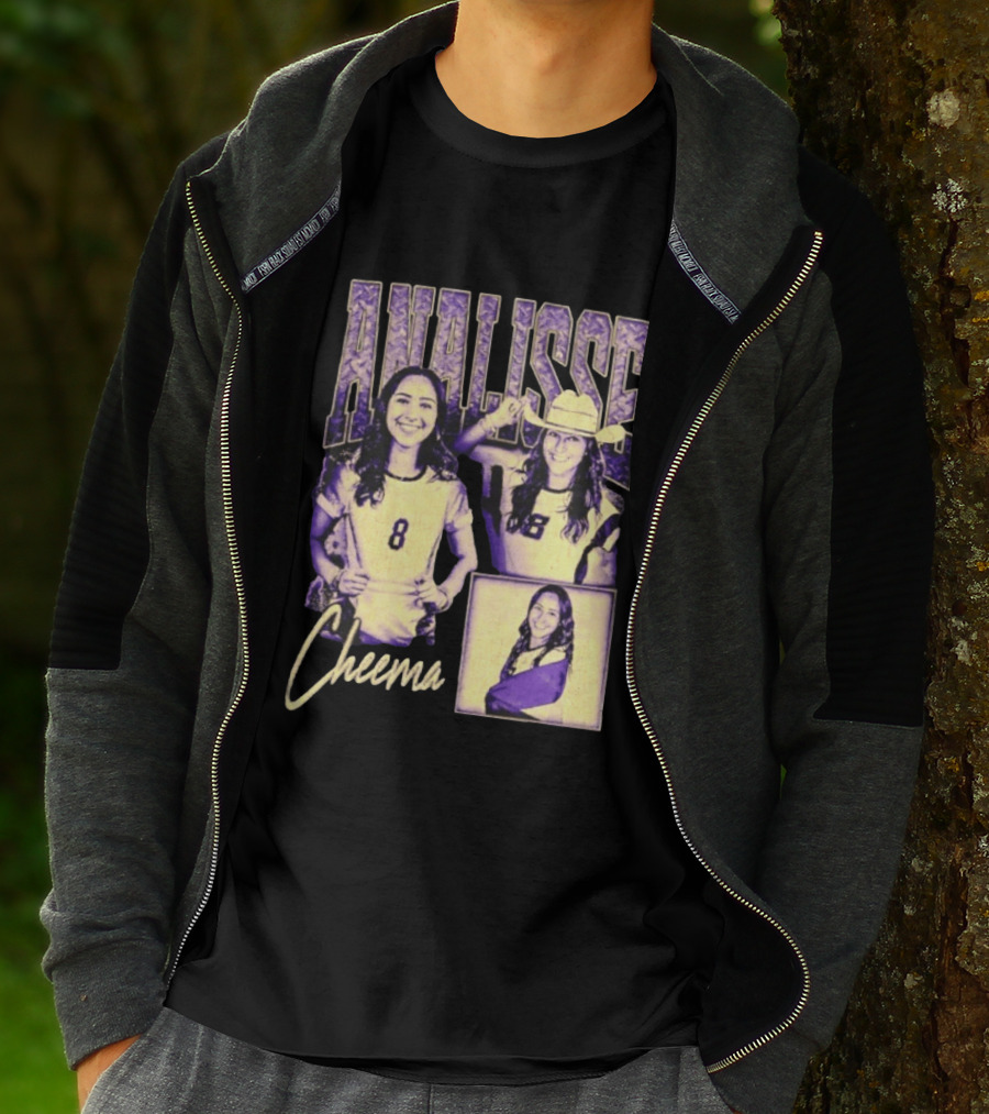 Analisse Cheema Number 8 Jersey Sports Athlete T-Shirt
