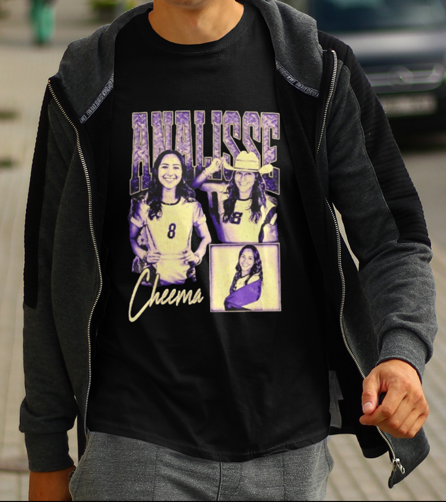 Analisse Cheema Number 8 Jersey Sports Athlete T-Shirt