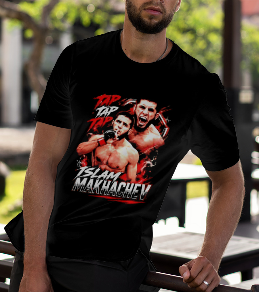 Islam Makhachev Tap Tap Tap UFC MMA Mixed Martial Arts Fighter T-Shirt