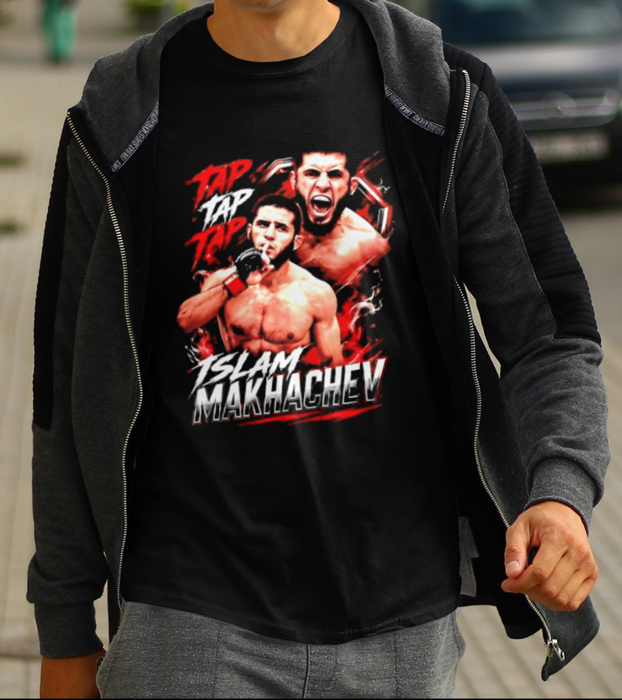Islam Makhachev Tap Tap Tap UFC MMA Mixed Martial Arts Fighter T-Shirt