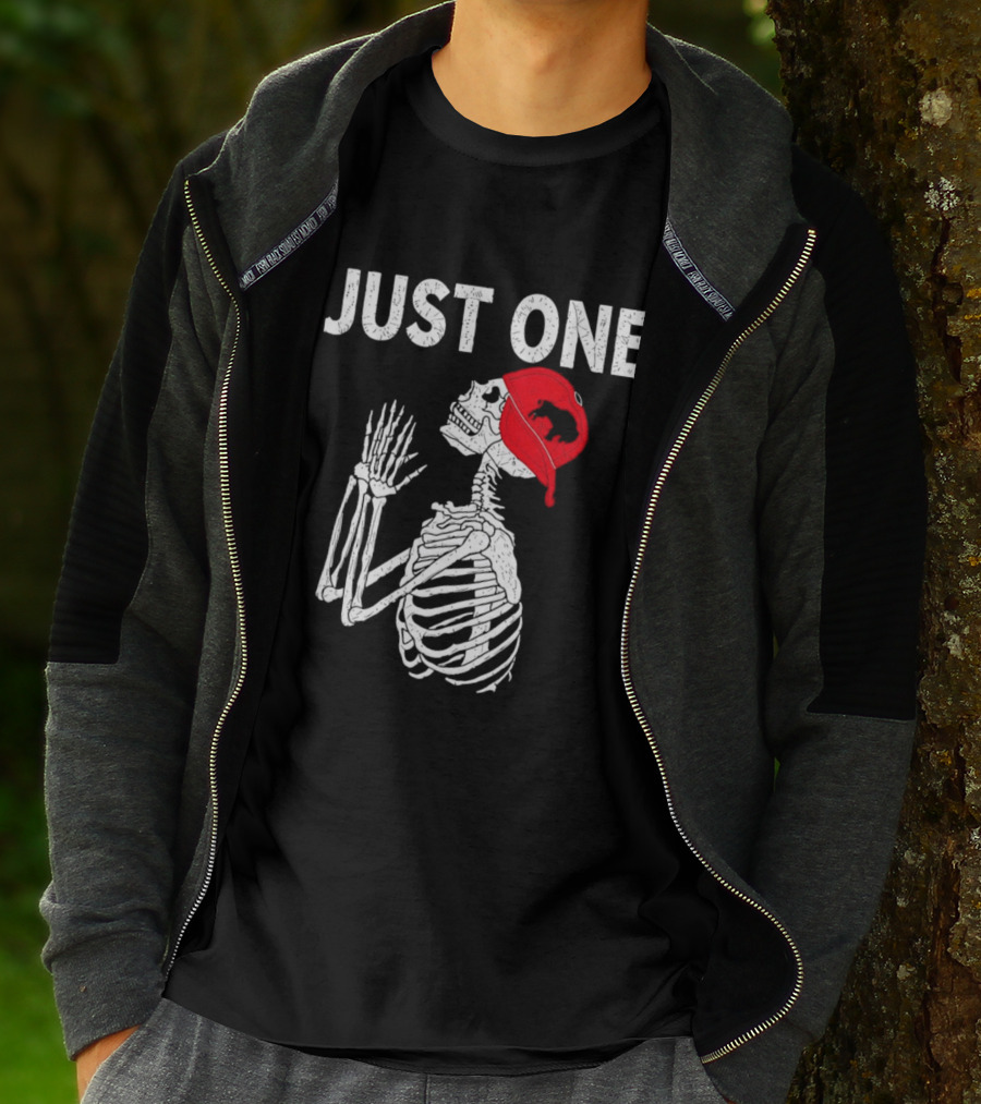 Buffalo Bills Just One Skeleton In Red Cap T-Shirt