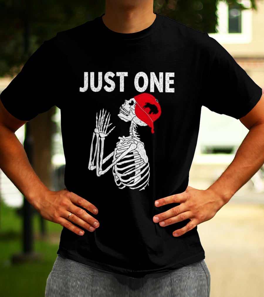 Buffalo Bills Just One Skeleton In Red Cap T-Shirt