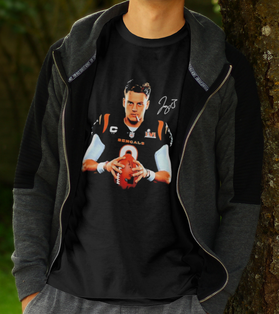 Cincinnati Bengals Joe Burrow Smoking Joey B Signature T-Shirt