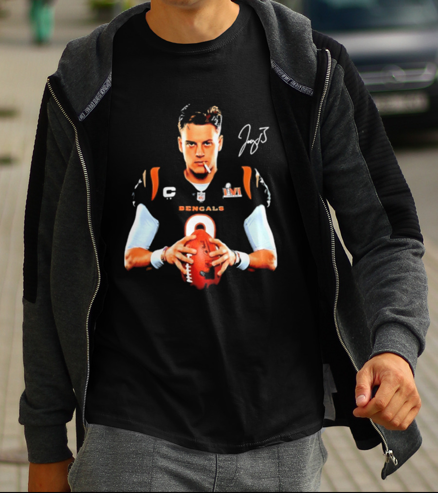 Cincinnati Bengals Joe Burrow Smoking Joey B Signature T-Shirt