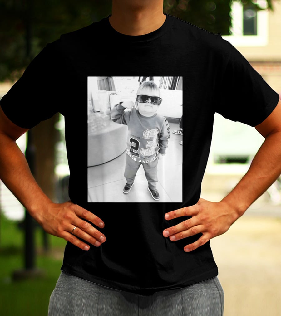 Hasbulla Hasbik Photo 23 Track And Field Black And White T-Shirt